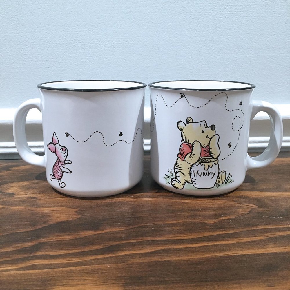 NWT Winnie The Pooh & Piglet 20 oz. Mug Set